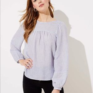 Loft Striped Blouse XL